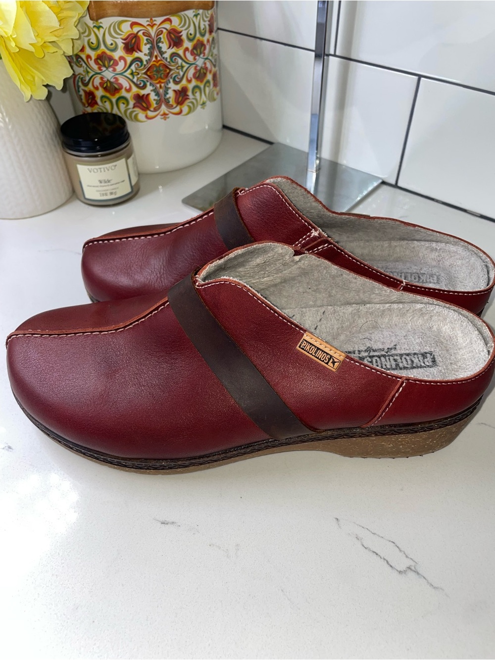 Pikolinos Granada | Women’s Medium Heel Clogs | Size 40 | Arcilla - Picture 5 of 14